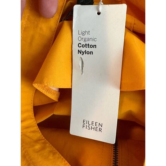 EILEEN FISHER Mango Drawstring Hooded Zip Jacket size PM - Picture 5 of 15